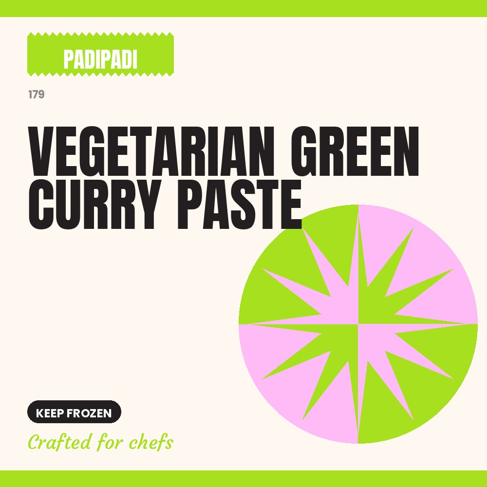VEGETARIAN GREEN CURRY PASTE by Padi Padi