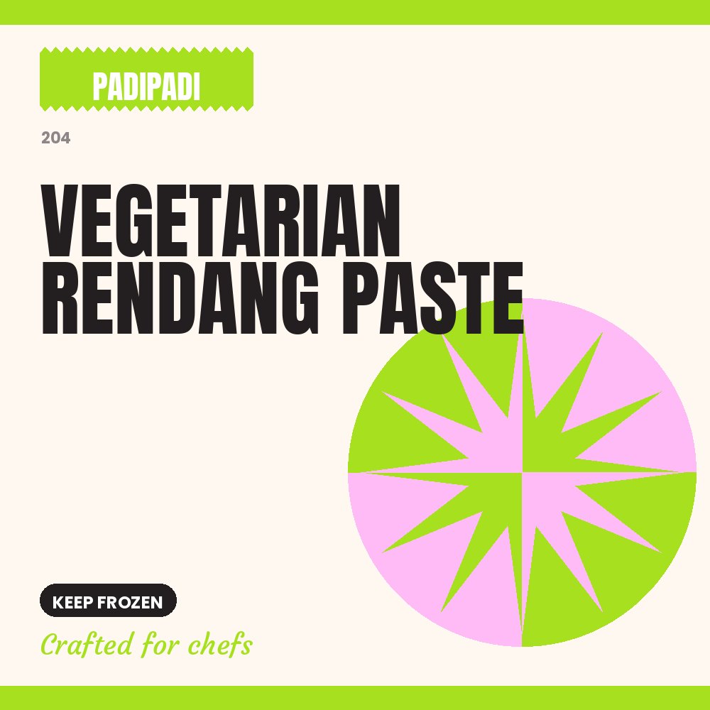 VEGETARIAN RENDANG PASTE by Padi Padi