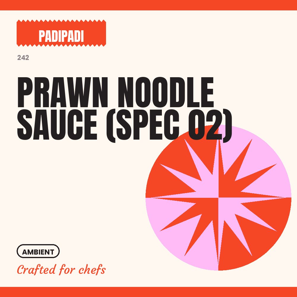 PRAWN NOODLE SAUCE (SPEC 02) [pre-order] by Padi Padi